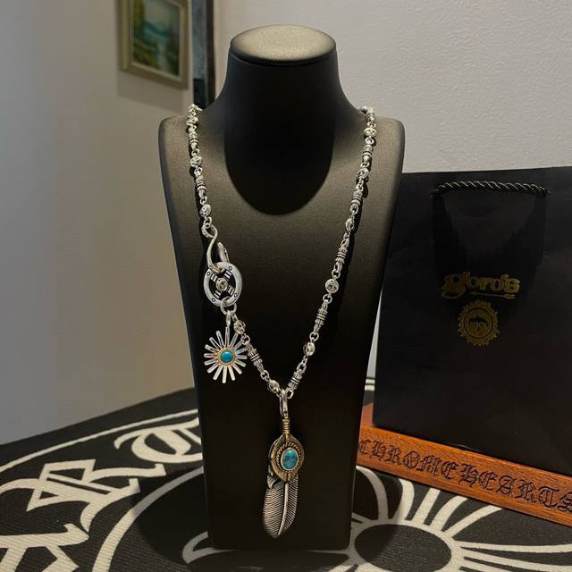 batch of new products are on sale at Goro's Takahashi Goro turquoise feather se