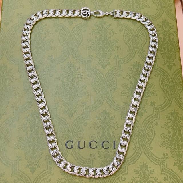 The latest Gucci necklace, featuring a higher-end chain, is a celebrity favorite