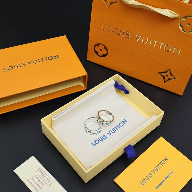 Louis Vuitton new silver logo print ring (sizes M-L) in stock, sizes 6-11 ( )