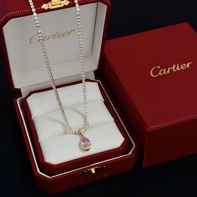 Cartier diamond necklace, a high-end custom version, inlaid with diamonds, made