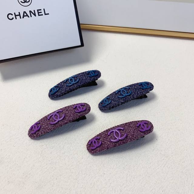 chanel Xiaoxiang Chanel hairpin woolen logo side clip bangs clip pressure clip d