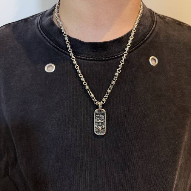 Counter quality Chrome Hearts classic flower ball necklace, square brand Scout v