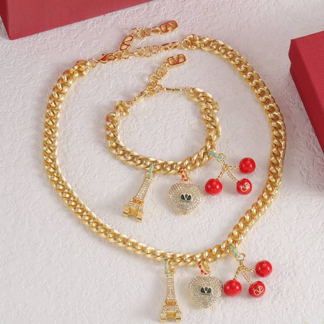 valentino Valentino necklace bracelet Valentino set