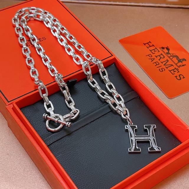 Hermes Necklace Hermes H Necklace Series Jewelry Imported Customization. High-en