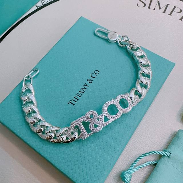 Tiffany diamond bracelet. Tiffny&Co. counter exquisite silver version bracelet
