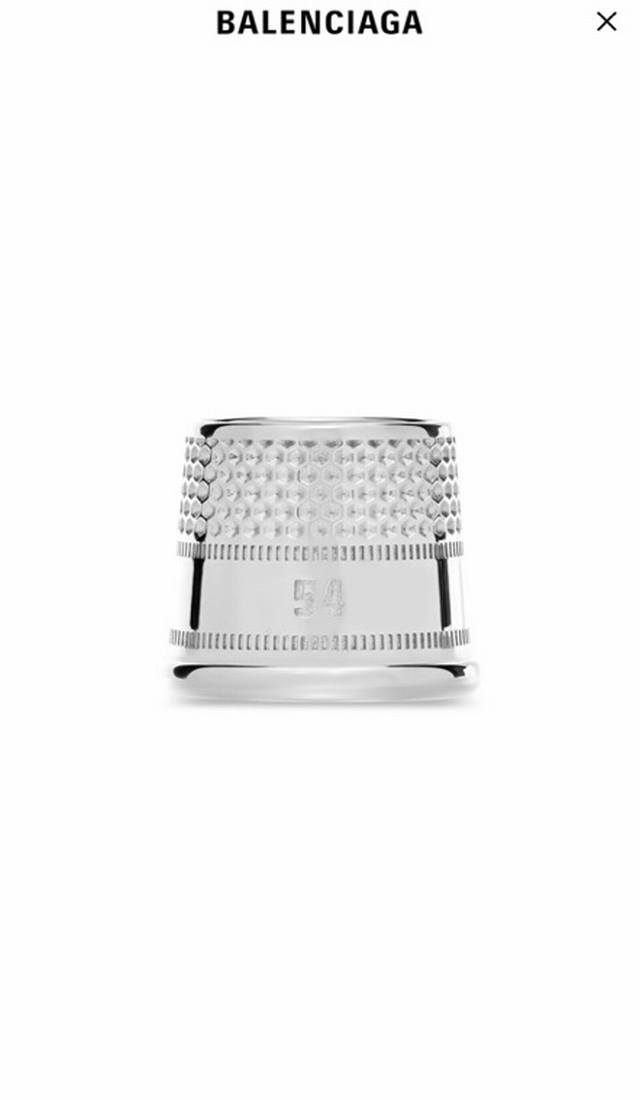 New Balenciaga ring with retro style, simple and elegant, rich gold texture, lo