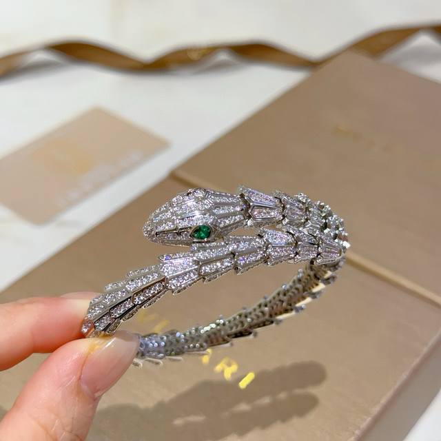 Bulgari Serpenti Viper bracelet, a snake bone bracelet, crafted from perfectly