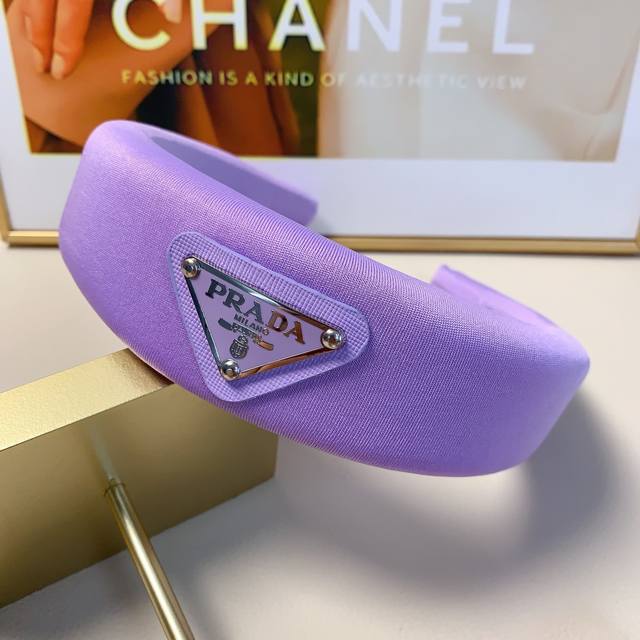 prada Prada Prada headband Gallic top sponge simple light luxury style headband
