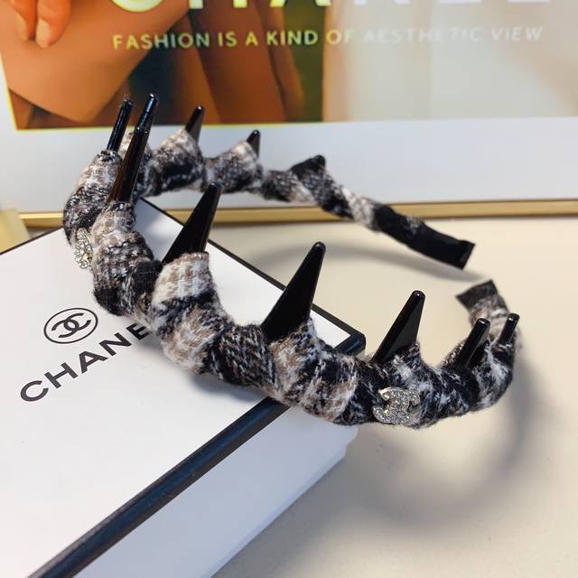 chanel Xiaoxiang Chanel headband autumn and winter new simple style light luxury
