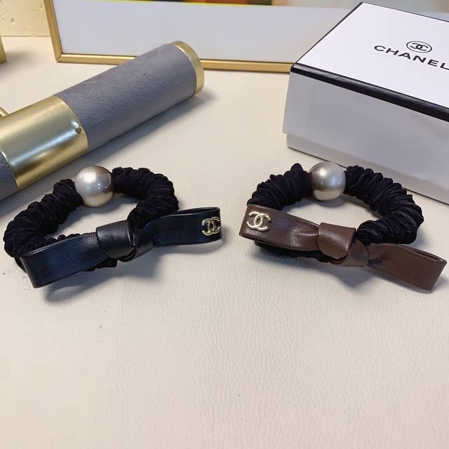 chanel Xiaoxiang Chanel rubber band bow logo rubber band hair band large intesti