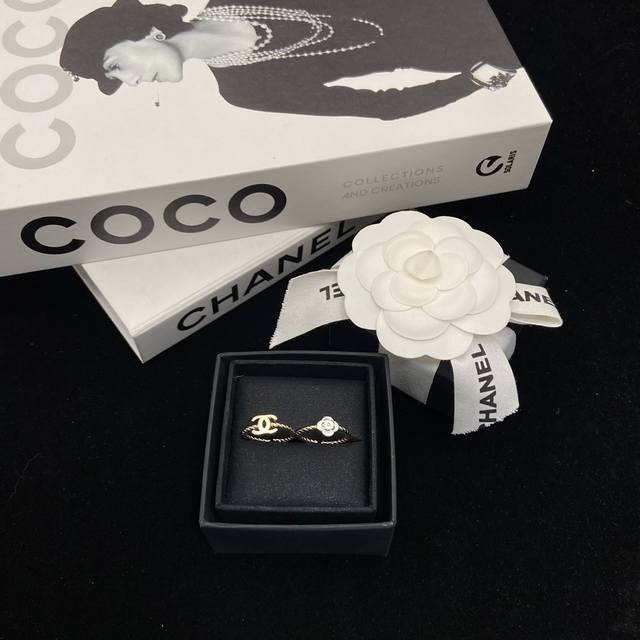 Xianger Cc Camellia 2-piece ring Rich daughter temperament Opening adjustable