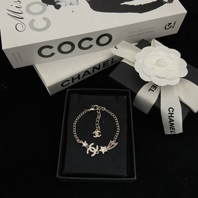Today's new product Chanel 25B new shooting star double C bracelet Full diamond