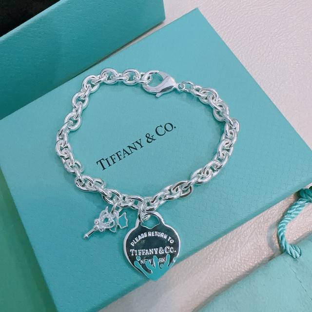 Authentic new Tiffany bracelet, Tiffny&Co. counter exquisite version silver styl