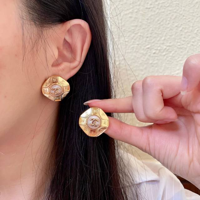 Chanel double C earrings