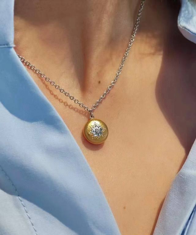 Single bean necklace Buccellati Buccellati Italian high-end jewelry brand retro