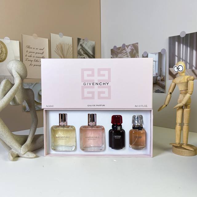 Original Quality Givenchy Le Rouge Interdit Sample Set 4-Piece Set 30ml x 4, wit