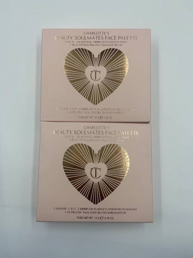 High-end quality Ct dual-color heart-shaped blush palette! Shades: Pink#Rose Pin