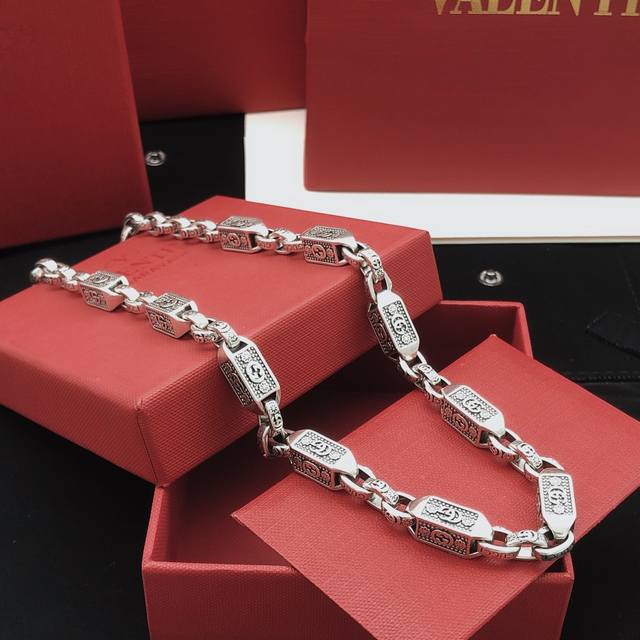 Necklace (Item No. Gxl0084) Bracelet (Item No. Gsl0055) Gucc* Latest Retro Silve