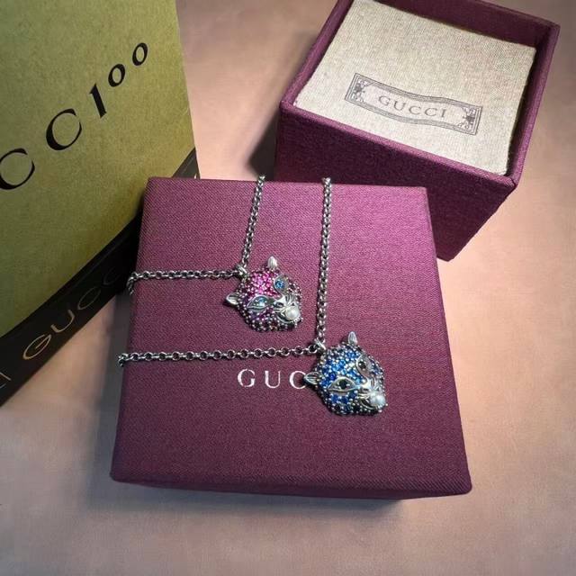 Gucci Tiger Head Necklace Ddd