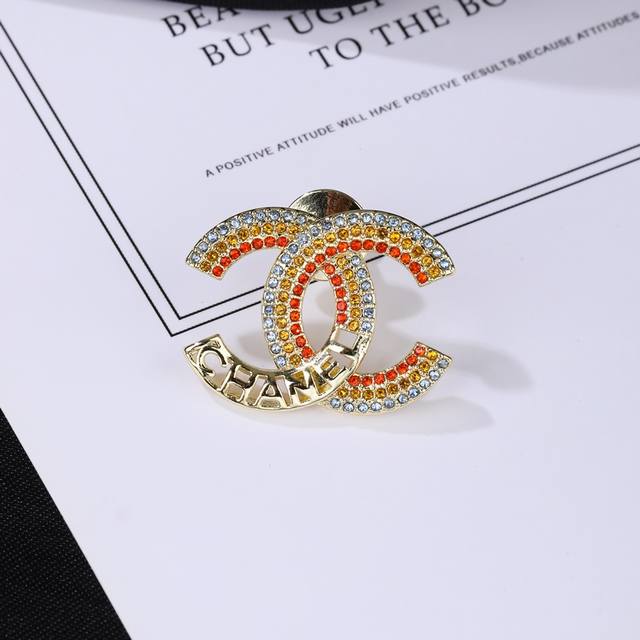 Chanel's new rainbow double C brooch is exquisitely crafted in every detail. The