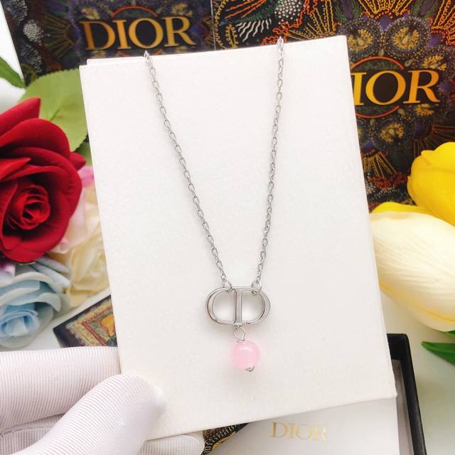 Item No. Dxl0224 Dio* Latest Pink Pendant Pearl Necklace, Batch Z, Brass Materia