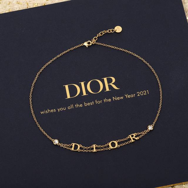 Item No. Dxl0221 Dio* Latest double-layer letter necklace, identical to batch Z,