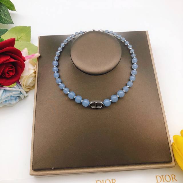 Item No. Dxl0157 Dio* Latest Blue Pearl Necklace, Batch Z, Brass Material Ddd