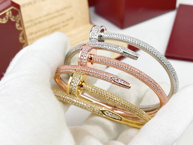 Cartier Juste Un Clou Half-Circle Classic Diamond Nail Bracelet. Bold, free-spir