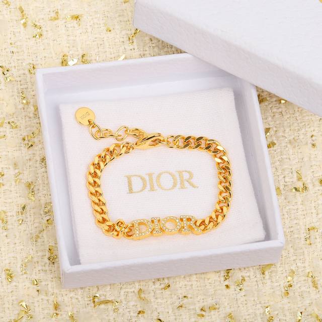 Necklace Dxl0139 Bracelet Dsl0104 Dior Necklace and Bracelet, Dior Letter Diamon