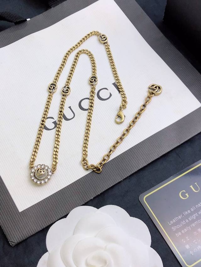 Gucci's new double G necklace is chic and versatile, looking great as an accesso