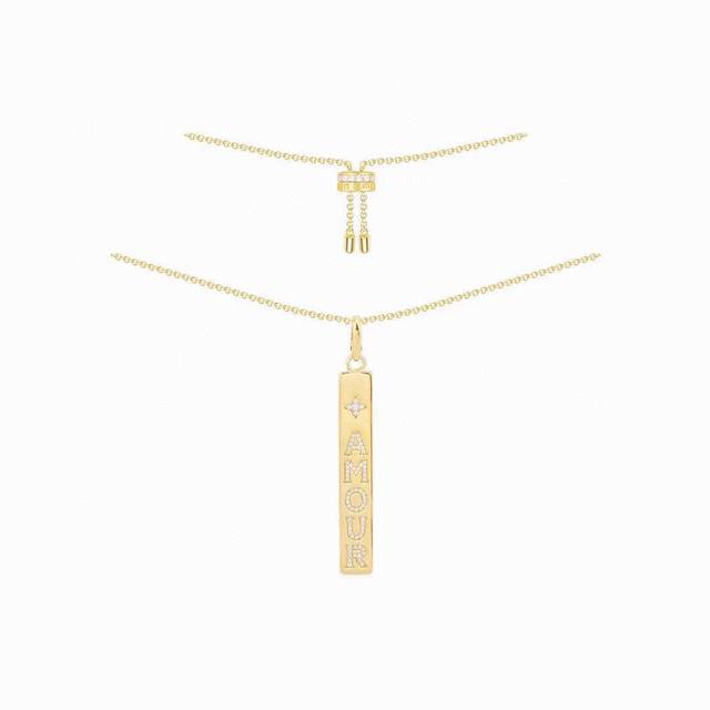 A batch of Monaco long Amour English necklaces! The new Fun Crazy Love series fe