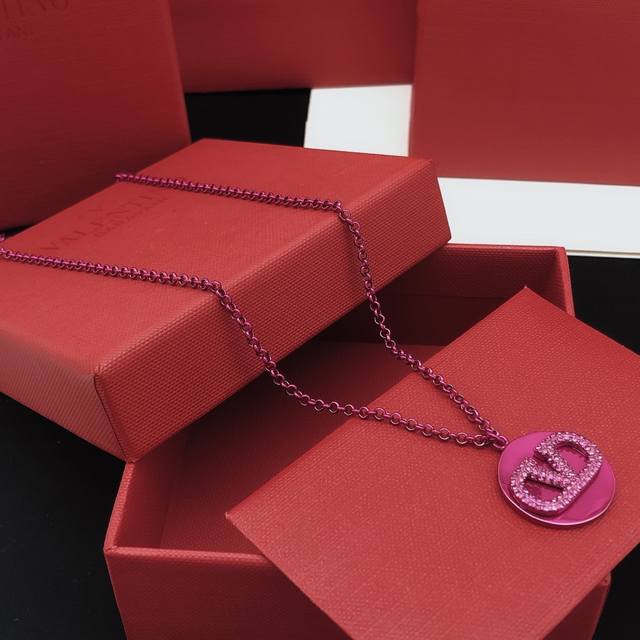 Item No. Vxl0049 Valenti*O Latest Purple Gold Coin Necklace, identical to Zp, ma