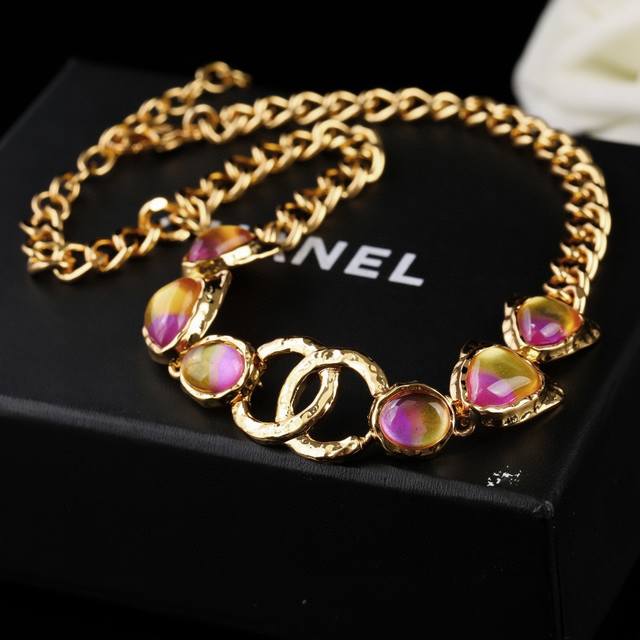 Chanel New Colorful Double C Necklace - Hot Selling Item, New Arrival, High-End