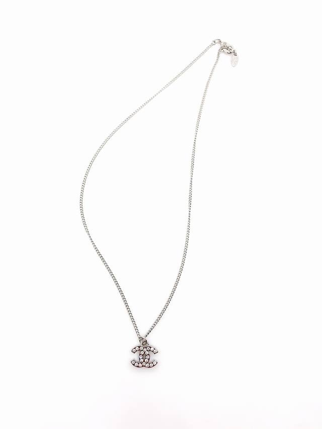 Chanel single-row diamond double C necklace, high-end quality, same material as