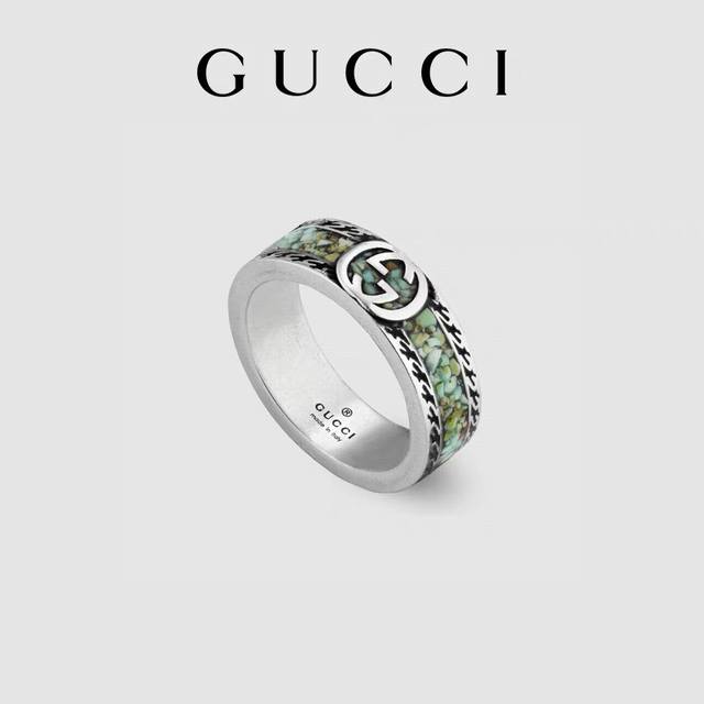 [Qixi Festival Gift][Celebrity Style] Gucci Interlocking Double G Ring Ddd