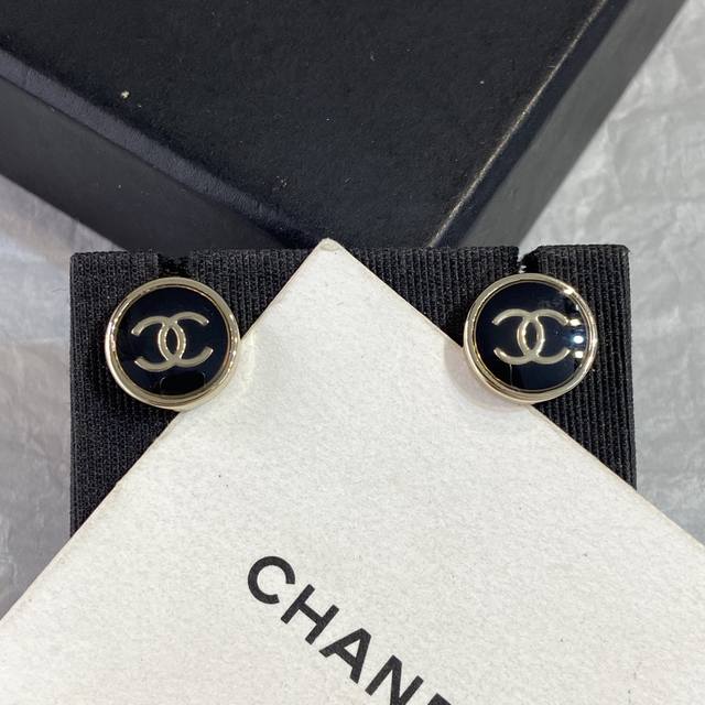 Xe0254 25K Black Gold Mini Round Black Stud Earrings - Ddd's latest winter style