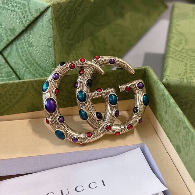Item No. Gxz0003 New Gucci Retro Colored Brooch Ddd