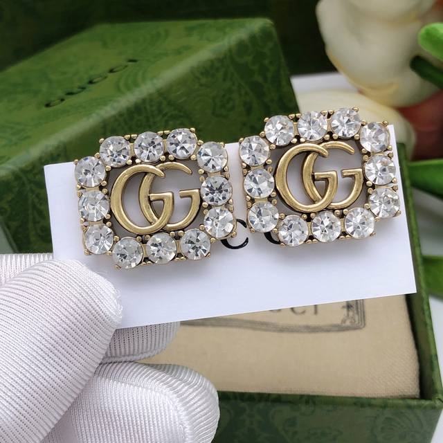 Item No. Ged0054 Gucci square diamond stud earrings Ddd
