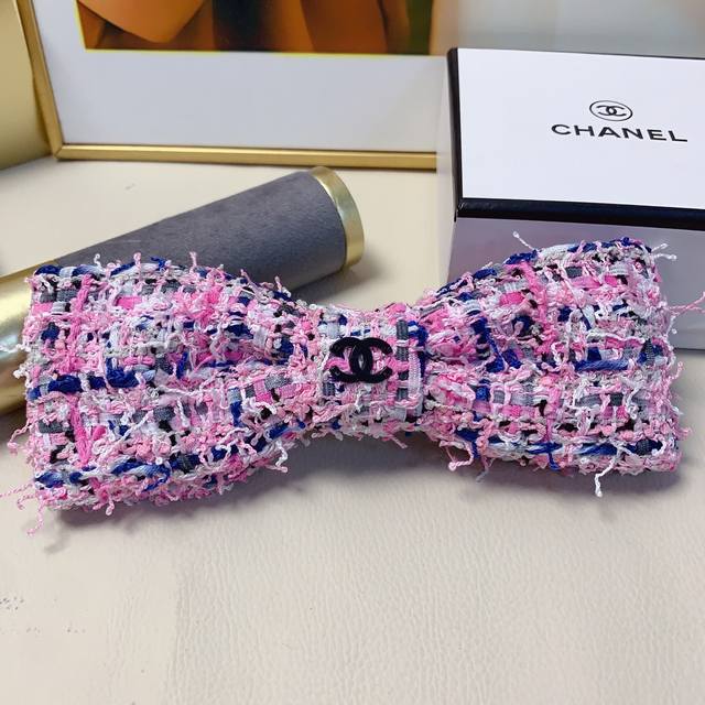 Chanel Mini Hair Clip Chanel Hair Clip Chunky Wool Bow Hair Clip Spring Clip Thr