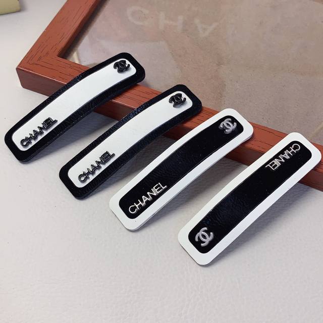 Chanel Mini Hair Clip Chanel Hair Clip Leather Logo Clip Bb Edge Clip Everyday E