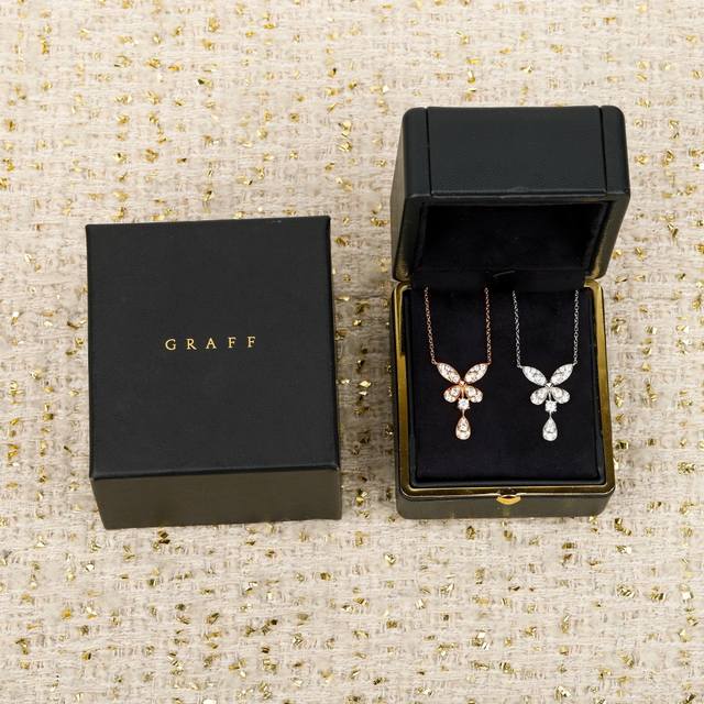 250302 We produce butterfly necklaces, and can customize 18K real gold and diamo