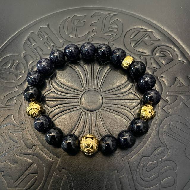 New boutique quality Chrome Hearts classic retro multi-element bracelet. The emb