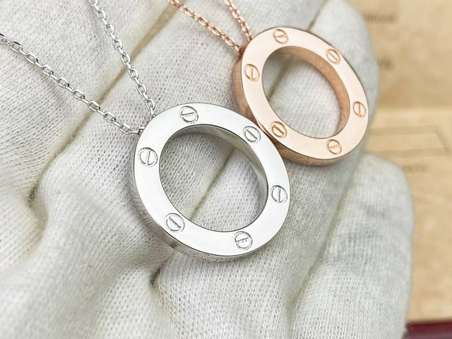 Cartier classic Love Circle Necklace, 1:1 replica, comparable to the genuine art