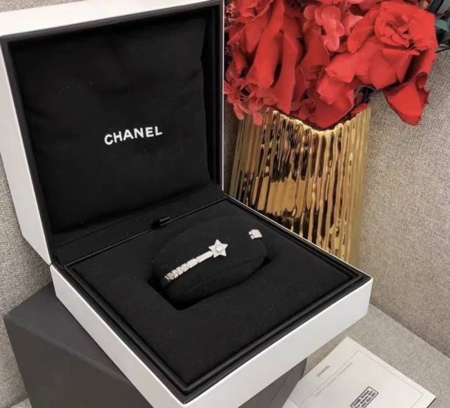 Chanel Meteorite Bangle, high-quality version, thick gold plating, 18K white gol