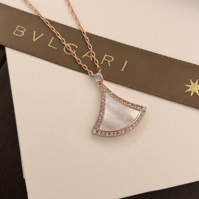 Bulgari's Special Qixi Festival Edition - White Diamond Little Dress Necklace. T