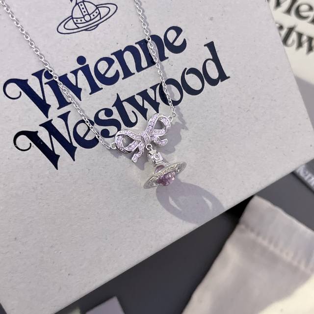 Vivi Bow 3D Saturn Necklace, Empress Dowager Necklace Z 1960, absolutely gorgeou