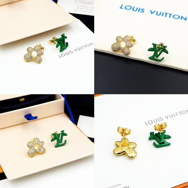 Lv Blooming earrings are from the brand's collaboration with Tyler. The Monogram