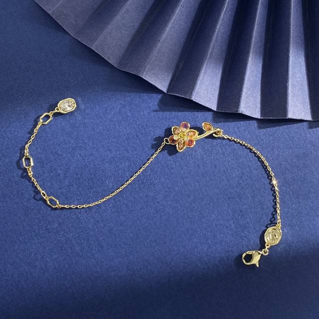 Bracelet Sh93 Swarovski Fashionable Ins Style Elegant Luxury Radiant 3D Colored