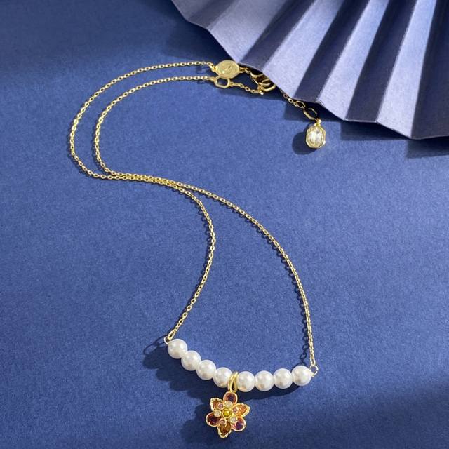 Necklace Sh93 Swarovski Fashionable Ins Elegant Luxury Radiant 3D Colored Diamon