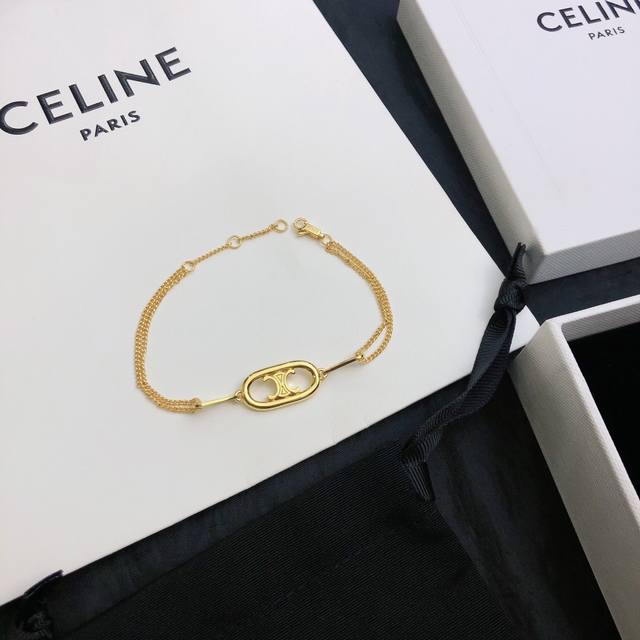 New Celine bracelet, a hot-selling Celine jewelry circle bracelet, plated with 1